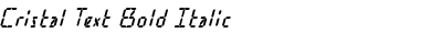 Cristal Text Bold Italic